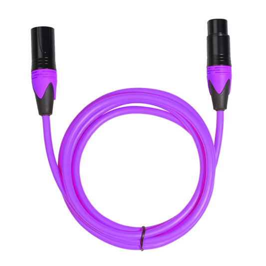 XRL Male to Female Microphone Mixer Audio Cable, Length: 1m (Purple) - Consumer Electronics by buy2fix | Online Shopping UK | buy2fix