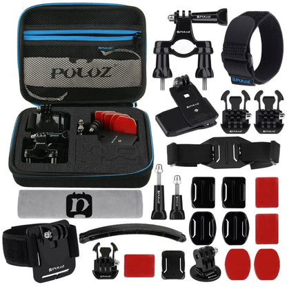 PULUZ 24 in 1 Bike Mount Accessories Combo Kits with EVA Case (Wrist Strap + Helmet Strap + Extension Arm + Quick Release Buckles + Surface Mounts + Adhesive Stickers + Tripod Adapter + Storage Bag +  ...  for GoPro, Insta360, DJI and Other Action Cameras -  by PULUZ | Online Shopping UK | buy2fix