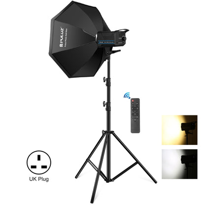 PULUZ 150W 3200K-5600K Photo Studio Strobe Flash Light Kit with Softbox Reflector & Tripod(UK Plug) - Shoe Mount Flashes by PULUZ | Online Shopping UK | buy2fix