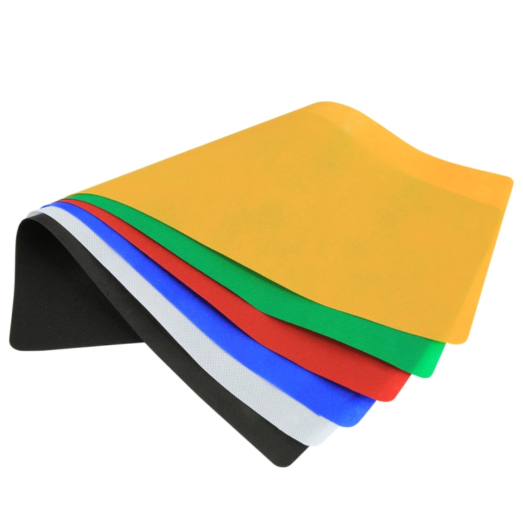 6 PCS PULUZ Collapsible Photography Studio Background, 6 Colors (Black, White, Red, Blue, Orange, Green), Size: 80cm x 40cm - Camera Accessories by PULUZ | Online Shopping UK | buy2fix