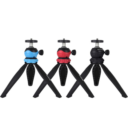 PULUZ 20cm Pocket Plastic Tripod Mount with 360 Degree Ball Head for Smartphones, GoPro, DSLR Cameras(Black) - Camera Accessories by PULUZ | Online Shopping UK | buy2fix