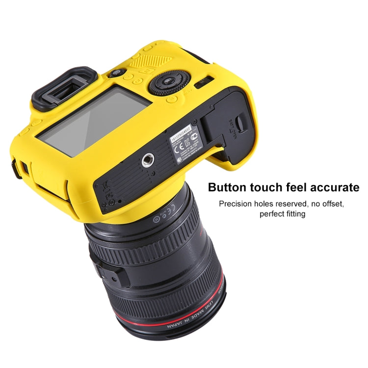 PULUZ Soft Silicone Protective Case for Canon EOS 6D(Yellow) - Camera Accessories by PULUZ | Online Shopping UK | buy2fix