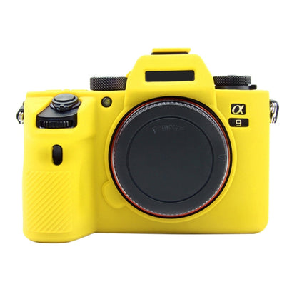 PULUZ Soft Silicone Protective Case for Sony A9 (ILCE-9) / A7 III/ A7R  III(Yellow) - Camera Accessories by PULUZ | Online Shopping UK | buy2fix