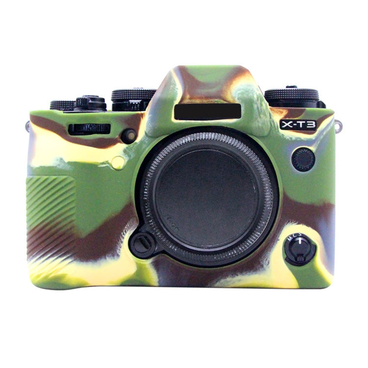 PULUZ Soft Silicone Protective Case for FUJIFILM XT3 (Camouflage) - Camera Accessories by PULUZ | Online Shopping UK | buy2fix
