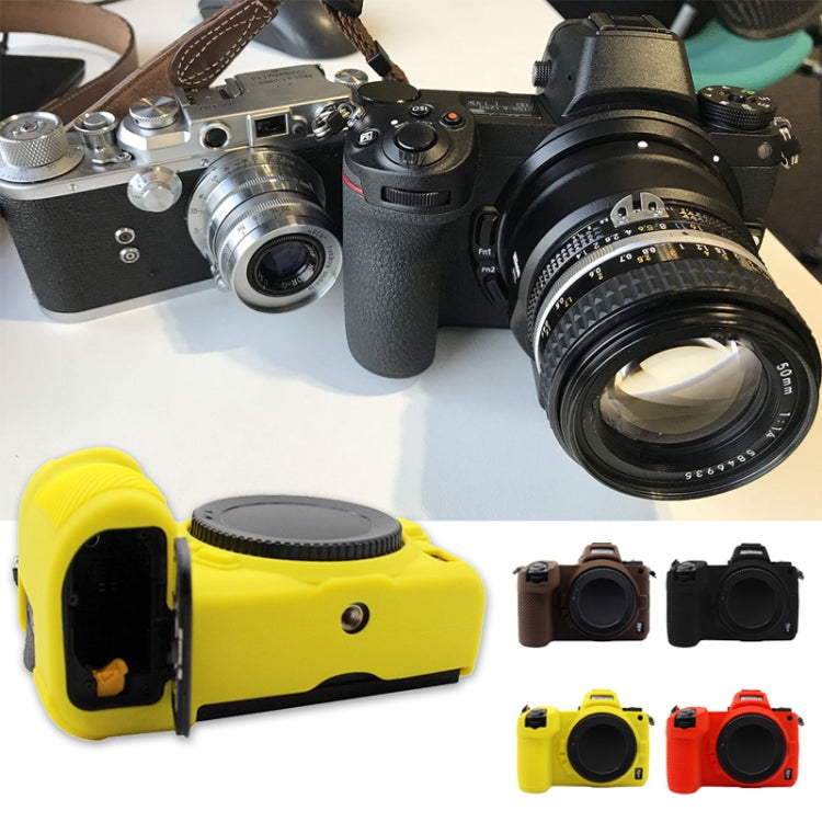 PULUZ Soft Silicone Protective Case for Nikon Z6 / Z7(Yellow) - Protective Case by PULUZ | Online Shopping UK | buy2fix