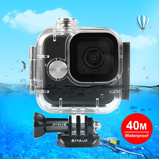 For GoPro Hero11 Black Mini PULUZ 40m Waterproof Housing Protective Case with Buckle Basic Mount & Screw (Transparent) - Waterproof Cases by PULUZ | Online Shopping UK | buy2fix