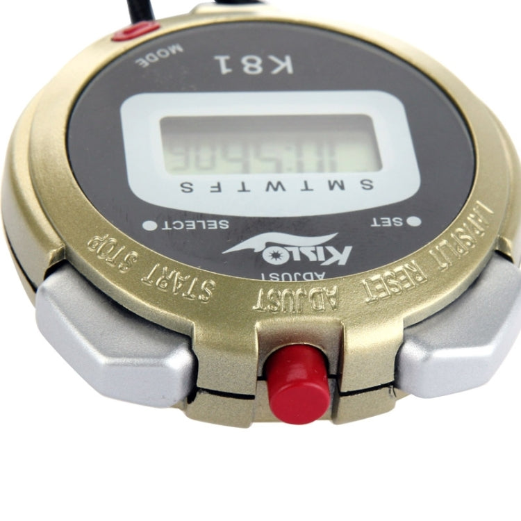 KISLO K81 Stopwatch Professional Chronograph Handheld Digital LCD Sports Counter Timer with Strap - Outdoor & Sports by buy2fix | Online Shopping UK | buy2fix