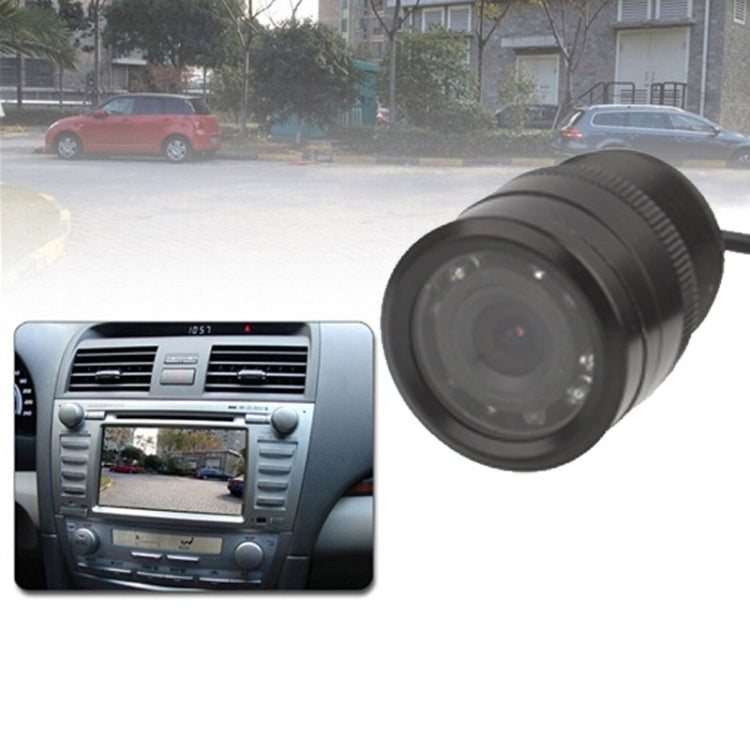 LED Sensor Car Rear View Camera, Support Color Lens/ 120 Degrees Viewable / Waterproof & Night Sensor function, Diameter: 28mm (E328)(Black) - In Car by buy2fix | Online Shopping UK | buy2fix