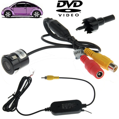 Waterproof Wireless Transmitting Receiving Punch DVD Rear View Camera , With Scaleplate , Support Installed in Car DVD Navigator or Car Monitor , Wide Viewing Angle: 170 degree (WX004)(Black) - In Car by buy2fix | Online Shopping UK | buy2fix