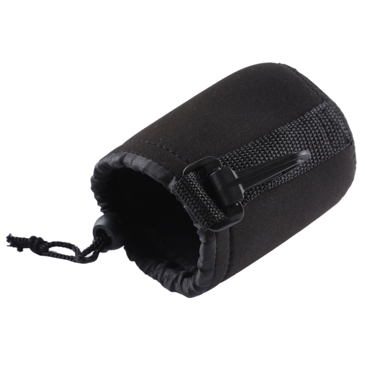 Neoprene SLR Camera Lens Carrying Bag Pouch Bag with Carabiner, Size: 8x10cm(Black) - Camera Accessories by buy2fix | Online Shopping UK | buy2fix