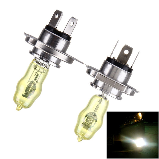 H4 Xenon Pure Yellow Bulbs, 12V 100/90W - In Car by buy2fix | Online Shopping UK | buy2fix