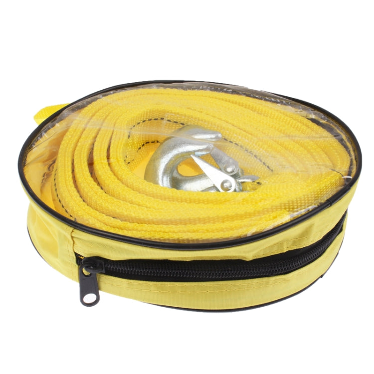 5 Tons Vehicle Towing Cable Rope, Length: 4m(Yellow) - In Car by buy2fix | Online Shopping UK | buy2fix