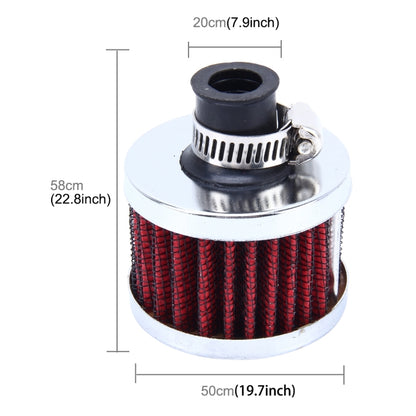 MZ 50mm Universal Mushroom Head Style Air Filter for Car(Red) - In Car by buy2fix | Online Shopping UK | buy2fix