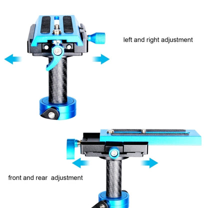 YELANGU 38.5-61cm Carbon Fiber Handheld Stabilizer for DSLR & DV Digital Video & Cameras, Capacity Range 0.5-3kg(Blue) - Camera Accessories by YELANGU | Online Shopping UK | buy2fix