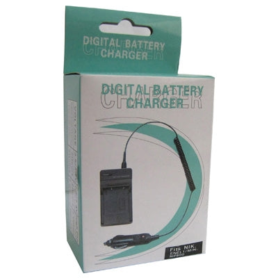 Digital Camera Battery Charger for NIKON ENEL1/ MIN-NP800(Black) - Battery Car Charger by buy2fix | Online Shopping UK | buy2fix