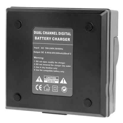 Dual Channel Digital Battery Charger for Sony F550 / F730 / F750 / F960 / F960H, EU Plug(Black) - Camera Accessories by buy2fix | Online Shopping UK | buy2fix