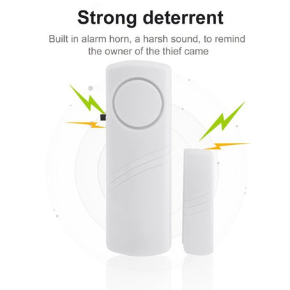 YL-333 Wireless Door Window Entry Safety Security Alarm(White) - Security by buy2fix | Online Shopping UK | buy2fix