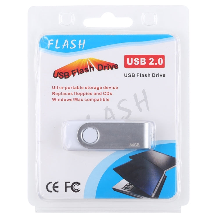 64GB Twister USB 2.0 Flash Disk(White) - USB Flash Drives by buy2fix | Online Shopping UK | buy2fix