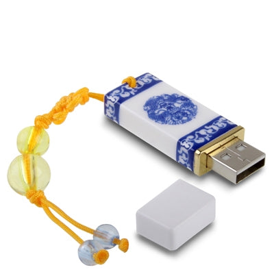 Blue and White Porcelain Series 4GB USB Flash Disk - Computer & Networking by buy2fix | Online Shopping UK | buy2fix