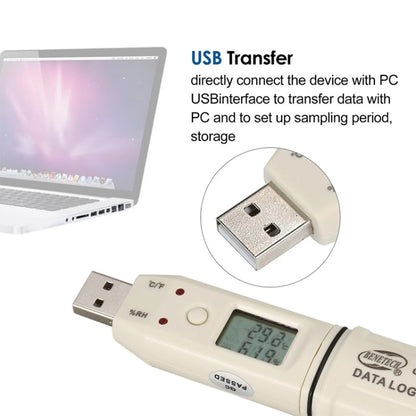 BENETECH GM1365 Digital Humidity & Temperature Data Logger - Consumer Electronics by BENETECH | Online Shopping UK | buy2fix