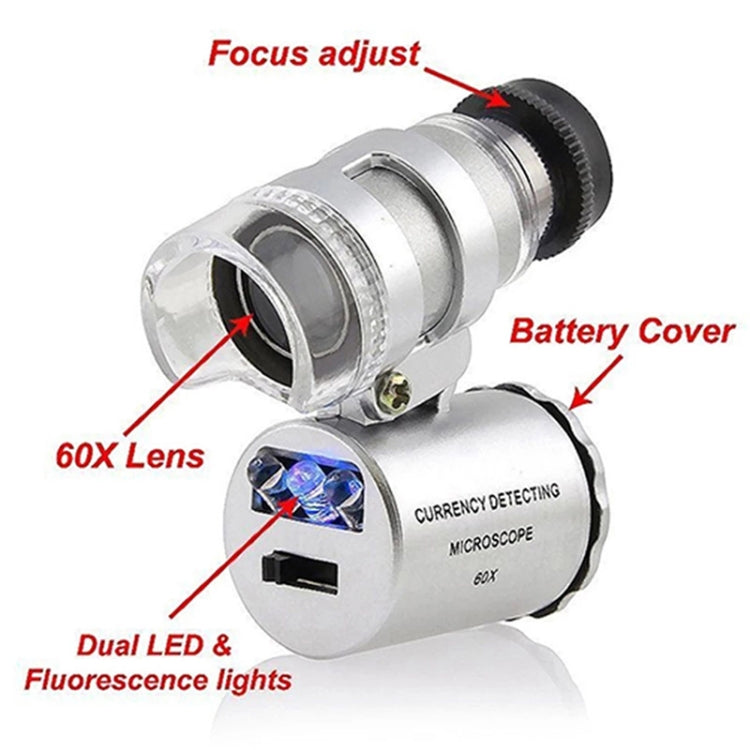 65X Zoom Digital Mobile Phone Microscope Magnifier with LED Light & Clip for Galaxy Note III / N9000 / i9500 / iPhone 5 & 5S & 5C - Telescope & Microscope by buy2fix | Online Shopping UK | buy2fix