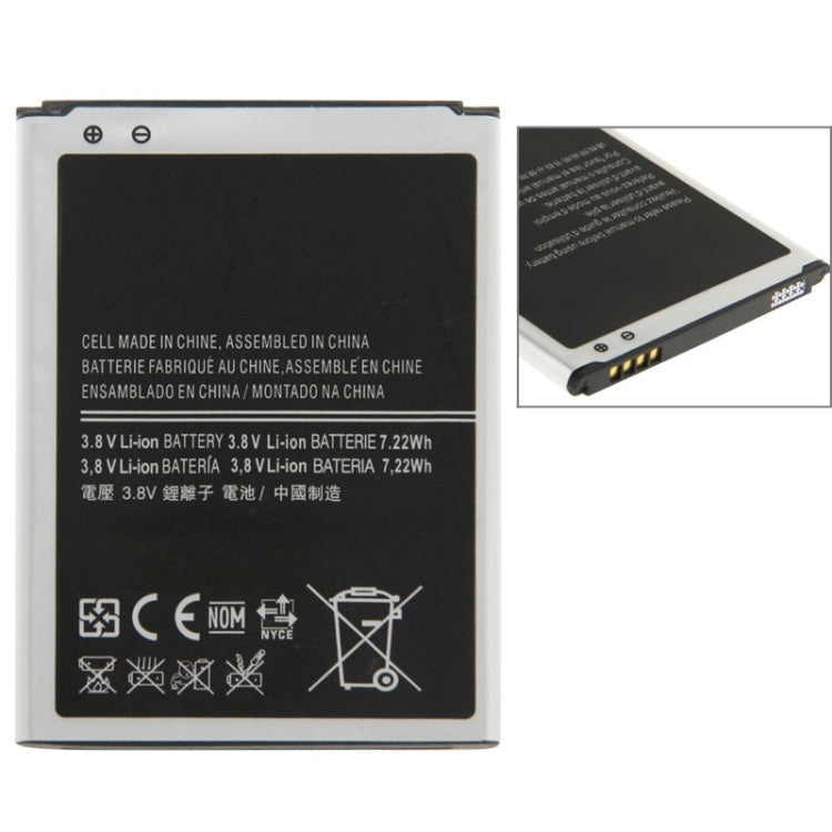 1900mAh Rechargeable Li-ion Battery for Galaxy S4 mini / i9195 - For Samsung by buy2fix | Online Shopping UK | buy2fix
