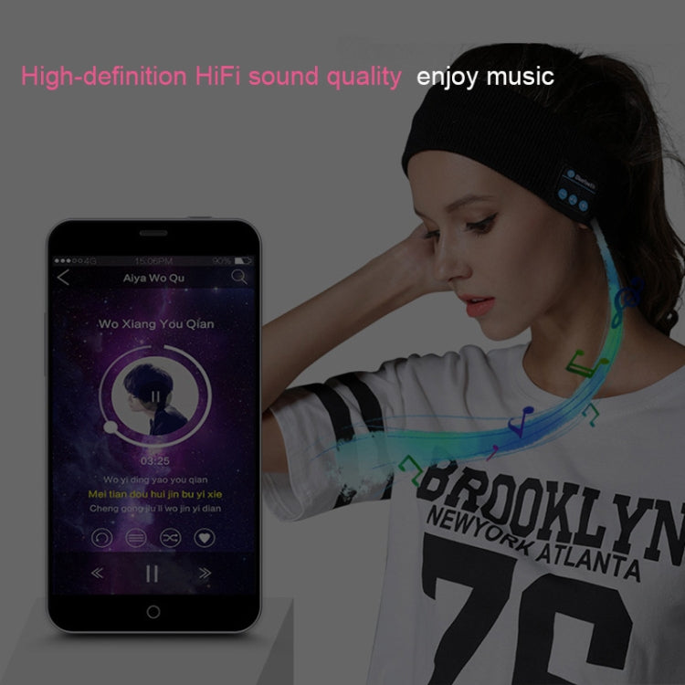 My-Call Bluetooth V5.0 Headsfree Sport Headband Music Headwear for iPhone 6 & 6s / iPhone 5 & 5S / iPhone 4 & 4S and Other Bluetooth Devices(Dark Gray) - Smart Wear by buy2fix | Online Shopping UK | buy2fix