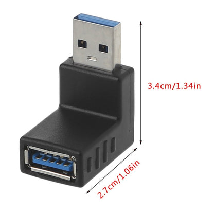 USB 3.0 AM to USB 3.0 AF Adapter(Black) - USB 3.0 by buy2fix | Online Shopping UK | buy2fix