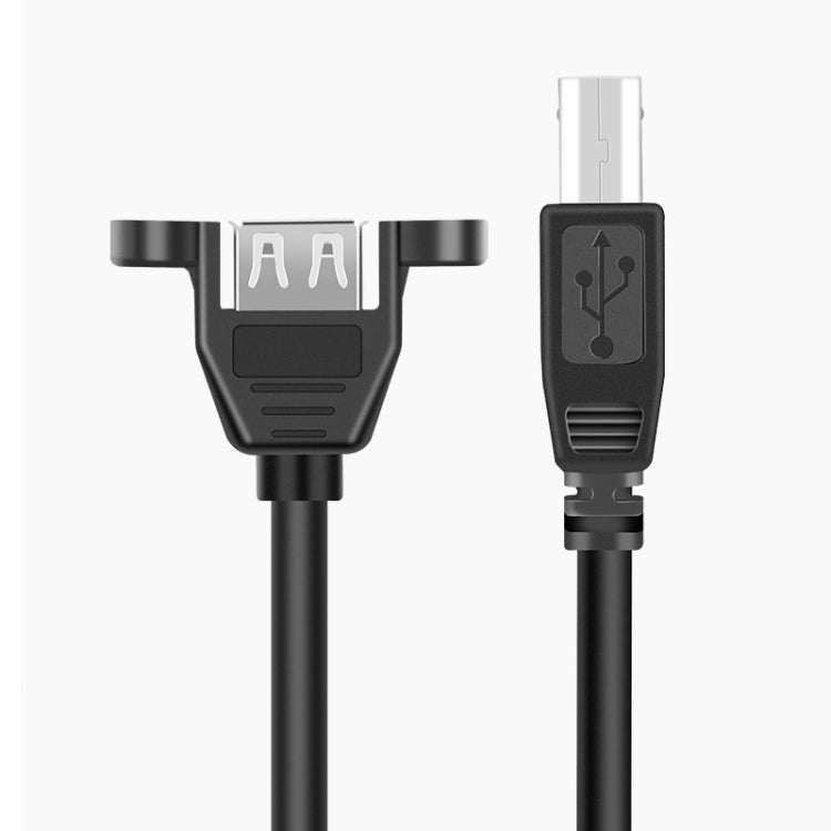 USB 2.0 Type-B Male to USB 2.0 Female Printer / Scanner Adapter Cable for HP, Dell, Epson, Length: 50cm(Black) - USB Cable by buy2fix | Online Shopping UK | buy2fix