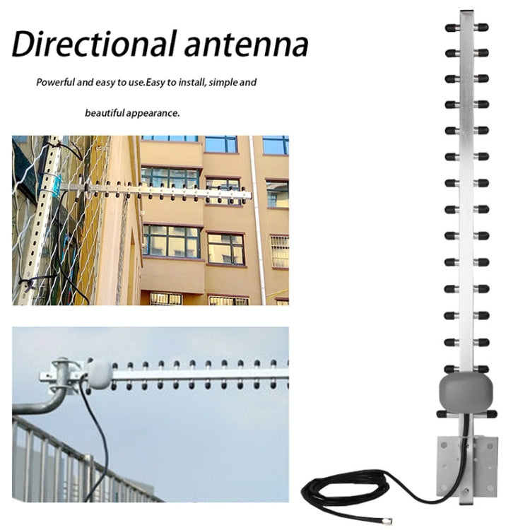 High Gain 28dBi SMA Plug 4G 696-960MHz / 1710-2690MHz Yagi Antenna - Security by buy2fix | Online Shopping UK | buy2fix