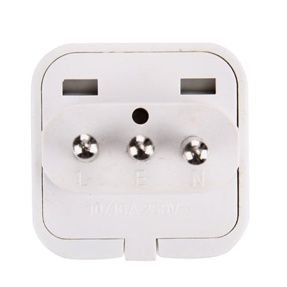 Plug Adapter, Travel Power Adaptor with Italian Plug(White) - Consumer Electronics by buy2fix | Online Shopping UK | buy2fix