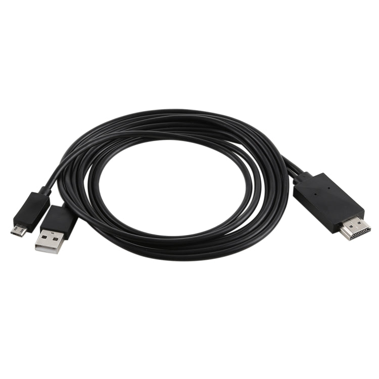 1.8m Multi Use Micro USB MHL to HDMI HDTV Adapter Cable, Support 1080P Full HD Output(Black) - Video & Audio Cable by buy2fix | Online Shopping UK | buy2fix