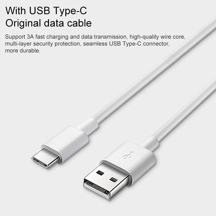 Original Honor AP404 USB Super Fast Charge Charger (Max 22.5W SE) with 1m 3A USB to USB-C / Type-C Data Cable, US Plug(White) - Mobile Accessories by Huawei | Online Shopping UK | buy2fix