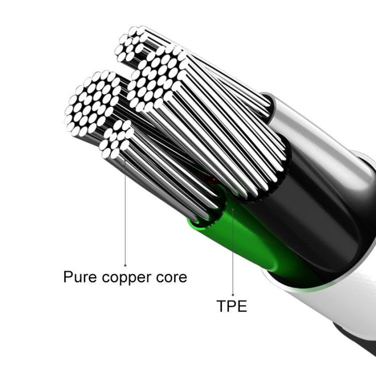 awei CL-61 2 in 1 2.5A Micro USB Charging + Transmission Aluminum Alloy Braided Data Cable, Length: 1m(White) - Micro USB Cable by awei | Online Shopping UK | buy2fix