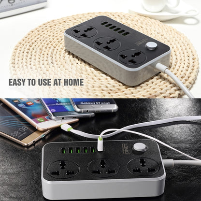 LDNIO SC3604 6 x USB Ports Multi-function Travel Home Office Socket, Cable Length: 2m, EU Plug - Consumer Electronics by LDNIO | Online Shopping UK | buy2fix