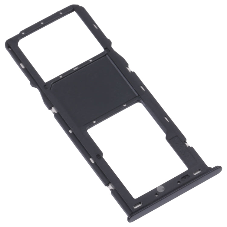 For Samsung Galaxy A03s SM-A037U Original SIM Card Tray + Micro SD card tray (Black) - Card Socket by buy2fix | Online Shopping UK | buy2fix