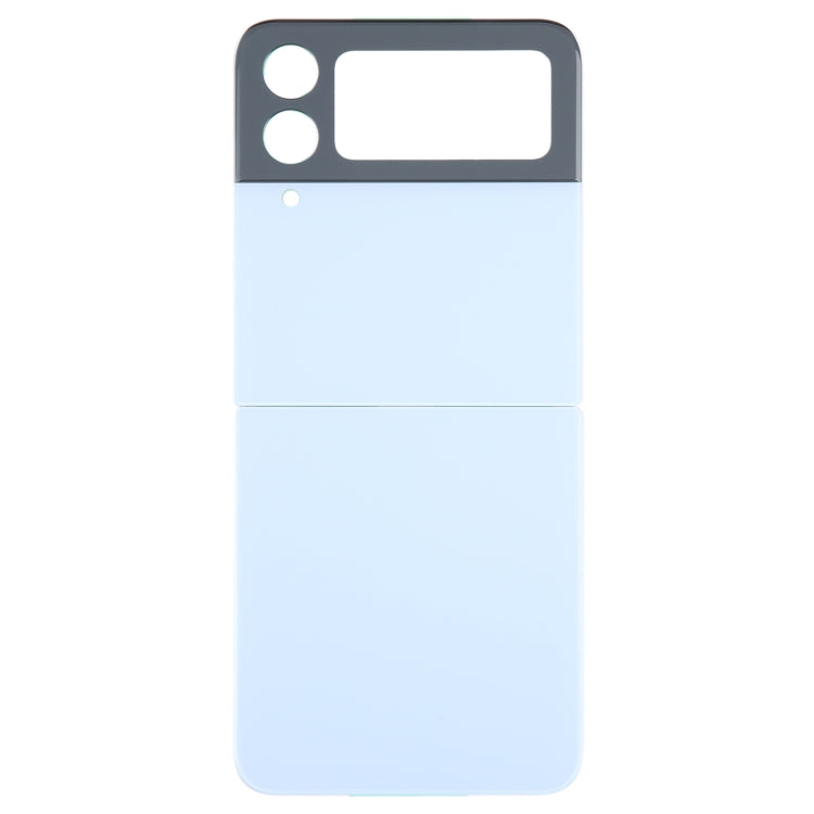 For Samsung Galaxy Z Flip4 SM-F721B Battery Back Cover with Camera Lens Cover(Blue) - Back Cover by buy2fix | Online Shopping UK | buy2fix