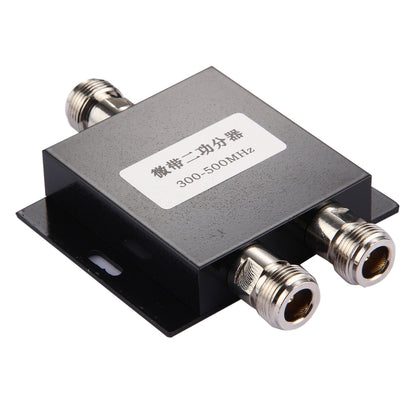 300-500MHz N Female Adapter 2-Way Power Splitter - Security by buy2fix | Online Shopping UK | buy2fix