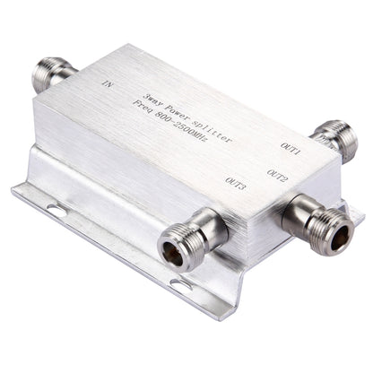 800-2500MHz N Female Adapter 3-Way Power Splitter - Security by buy2fix | Online Shopping UK | buy2fix