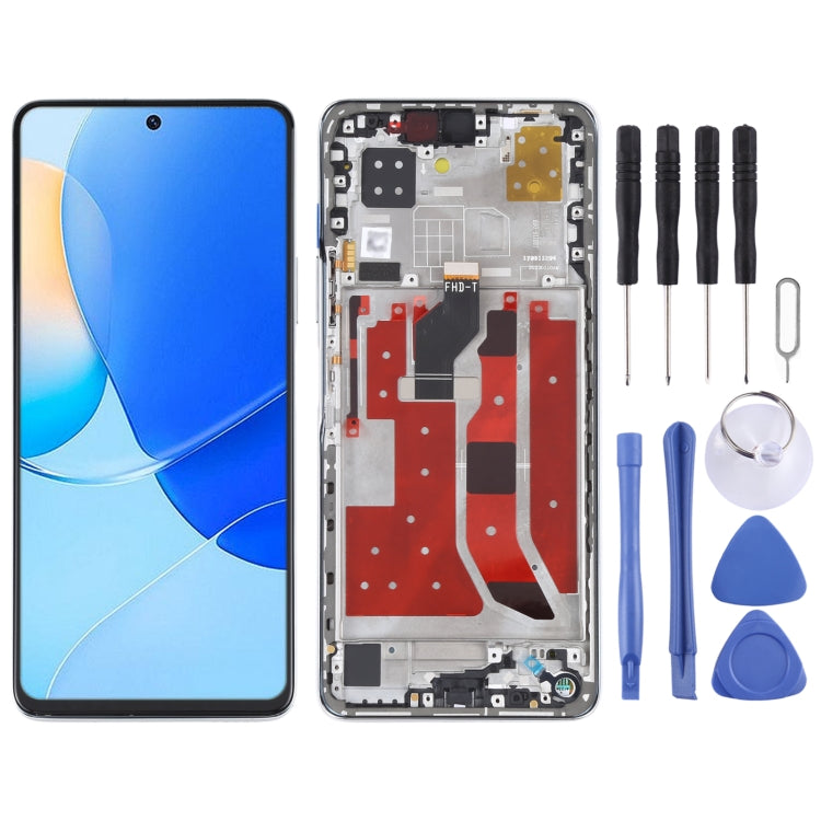 Original LCD Screen and Digitizer Full Assembly with Frame for Huawei Nova 9 SE(Silver) - LCD Screen by buy2fix | Online Shopping UK | buy2fix