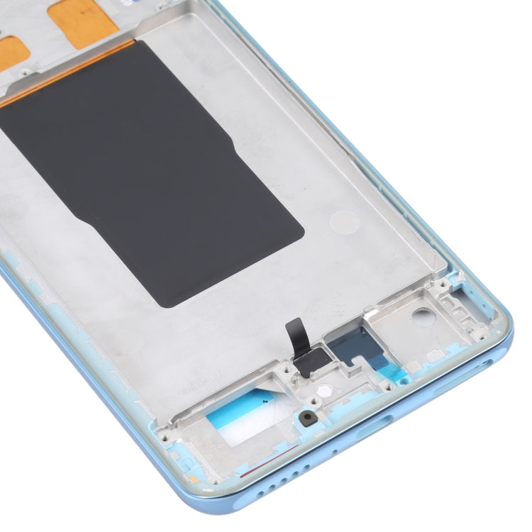 For Xiaomi Redmi K50 Ultra Original Front Housing LCD Frame Bezel Plate(Blue) - Repair & Spare Parts by buy2fix | Online Shopping UK | buy2fix