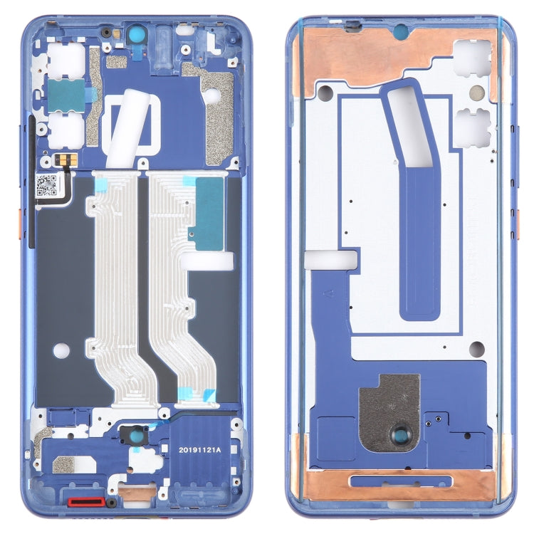 For ZTE Axon 10 Pro 5G Middle Frame Bezel Plate (Blue) - For ZTE by buy2fix | Online Shopping UK | buy2fix