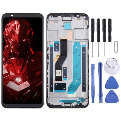 For ZTE Nubia Red Magic 3s LCD Screen Digitizer Full Assembly with Frame (Black) - For ZTE by buy2fix | Online Shopping UK | buy2fix