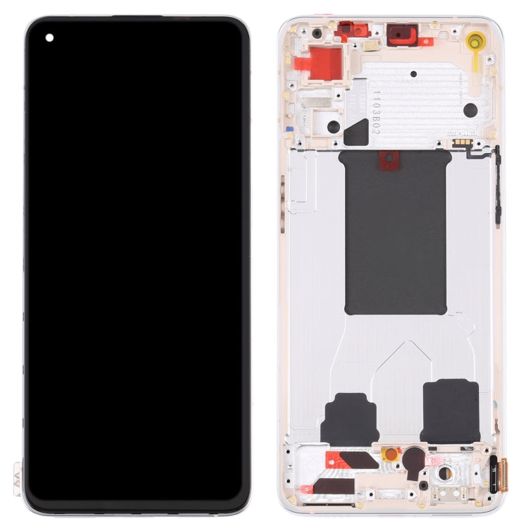 Original LCD Screen For OPPO Reno7 Pro 5G Digitizer Full Assembly with Frame (Gold) - LCD Screen by buy2fix | Online Shopping UK | buy2fix