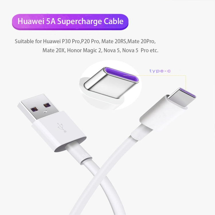 5A USB to USB-C / Type-C Flash Charging Data Cable, Cable Length: 2m - Mobile Accessories by buy2fix | Online Shopping UK | buy2fix