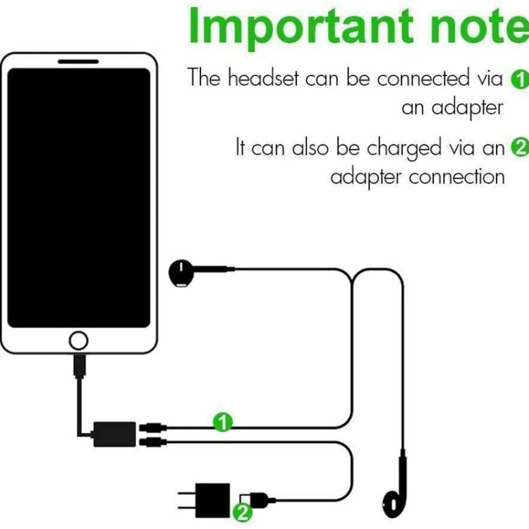 ZS-S1801 2 in 1 8 Pin Male to 8 Pin Charging + 8 Pin Audio Female Connector Earphone Adapter, Support Calls, Compatible with All IOS System - Earphone Adapter by buy2fix | Online Shopping UK | buy2fix