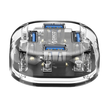 ORICO H4U-U3 4-Port Transparent HUB - USB 3.0 HUB by ORICO | Online Shopping UK | buy2fix