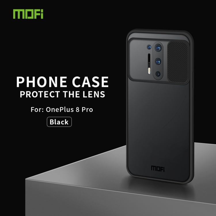 For OnePlus 8 Pro MOFI Xing Dun Series Translucent Frosted PC + TPU Privacy Anti-glare Shockproof All-inclusive Protective Case(Black) - OnePlus Cases by MOFI | Online Shopping UK | buy2fix