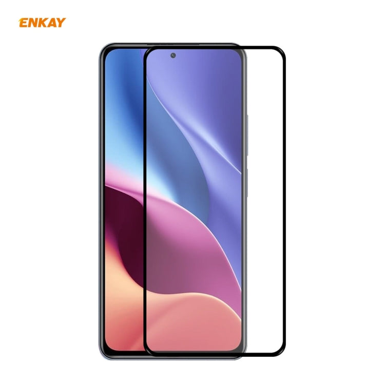 For Redmi K40 / K40 Pro / K40 Pro+ Hat-Prince ENKAY Clear TPU Shockproof Case Soft Anti-slip Cover + 0.26mm 9H 2.5D Full Glue Full Coverage Tempered Glass Protector Film - Xiaomi Cases by ENKAY | Online Shopping UK | buy2fix