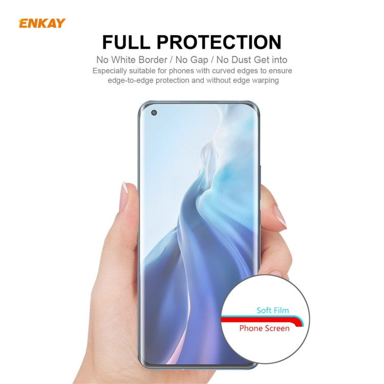 For Xiaomi Mi 11 Ultra 2 PCS ENKAY Hat-Prince Full Glue Full Coverage Screen Protector Explosion-proof Hydrogel Film - For Xiaomi by ENKAY | Online Shopping UK | buy2fix